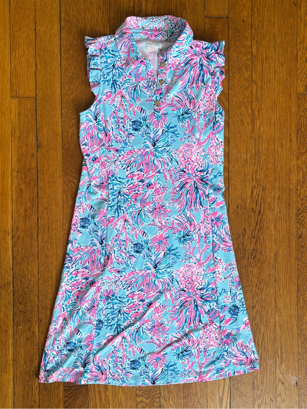 Lilly Pulitzer Luxletic Silvia Dress Seek & Sea
Celestial Blue XXS
